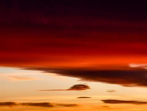 Sunset Sky with Dramatic Red Clouds Horizon Abstract Orange Gradient Wallpaper  Stock Photos