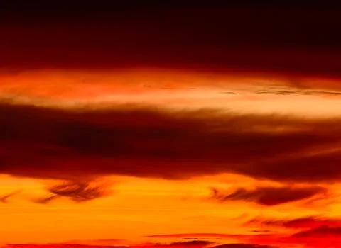 Sunset Sky with Dramatic Red Clouds Horizon Abstract Orange Gradient Background  Stock Photos