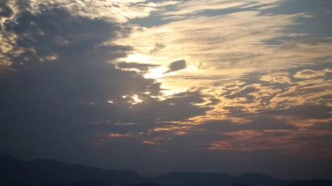 Sunset sky in evening with clouds	 스톡 동영상 303402096
