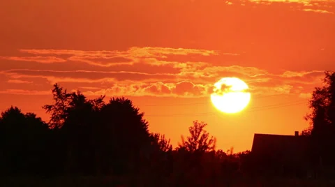 Sunset sky Stock Footage 39588170