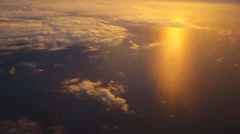Sunset from the Sky Stock Footage 46239906
