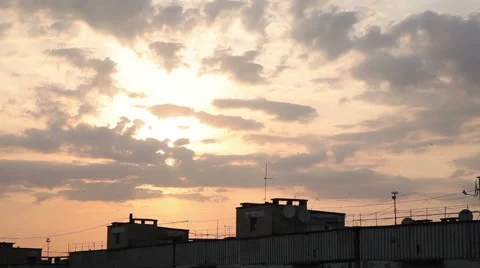 Sunset in the sky 動画素材 50569821