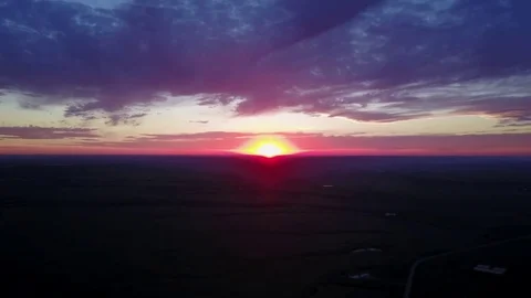 Sunset in the sky Stock Footage 77719508