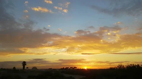 Sunset in the sky Stock-Footage 168127296