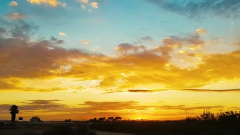 Sunset in the sky Stock-Footage 168127313