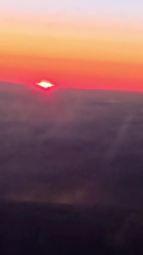 Sunset in the Sky Stock Footage 343387242