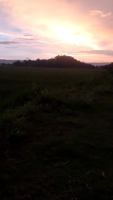 Sunset Sky on the Hill Stock Footage 328295951