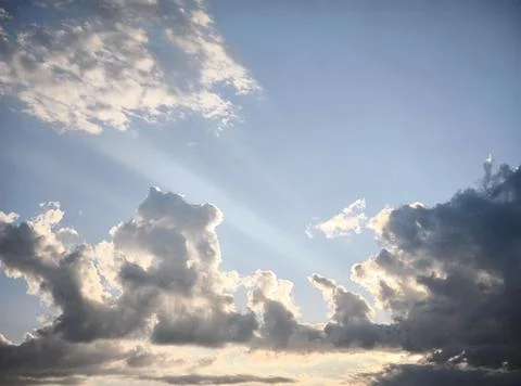 Sunset sky landscape background Stock Photos