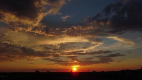 Sunset Sky Mood Stock Footage