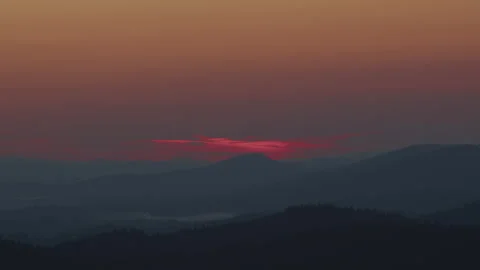 Sunset sky in the mountains Stock Footage 246151453