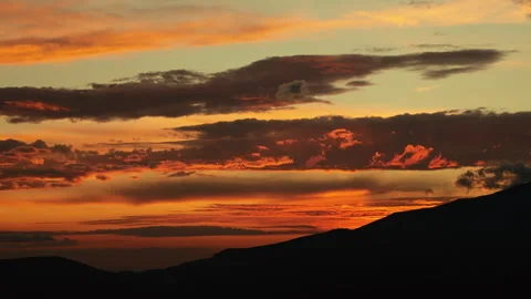 Sunset Sky Natural Background. Nature concept ideas. Stock Footage 295867986