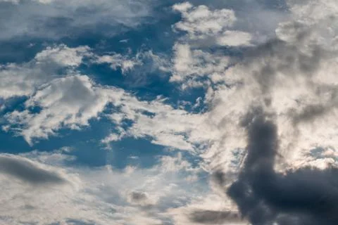 Sunset sky over ocean Stock Photos
