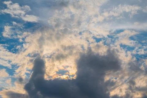 Sunset sky over ocean Stock-Fotos