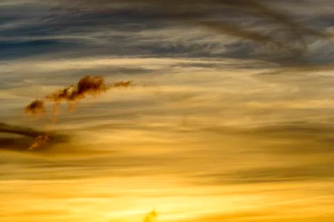 Sunset Sky Panorama Stock Photos