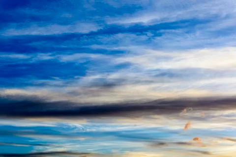 Sunset Sky Panorama Stock Photos