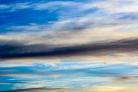 Sunset Sky Panorama Stock Photos