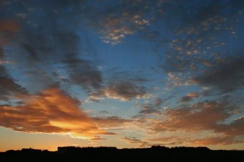 Sunset sky Foto stock