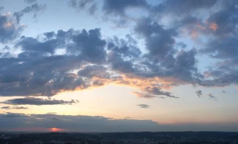 Sunset sky Stock Photos