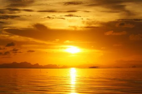 Sunset sky Stock Photos