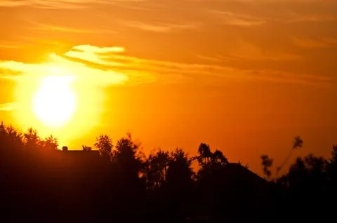 Sunset sky Stock Photos