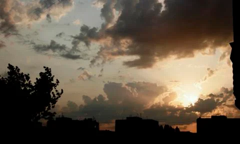 Sunset sky Stock Photos