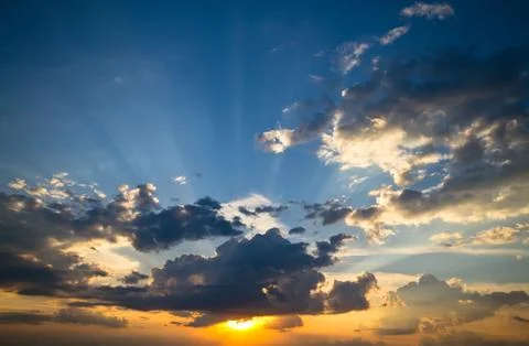 Sunset sky Stock Photos