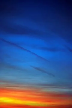 Sunset sky Foto stock