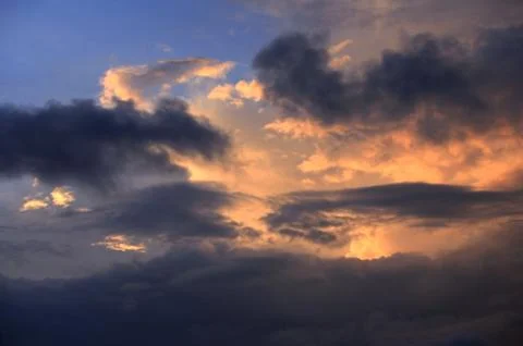 Sunset sky Stock Photos