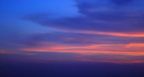 Sunset sky Foto stock