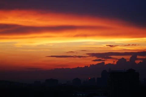 Sunset sky Stock Photos