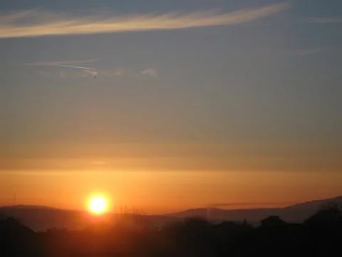 Sunset sky Stock Photos
