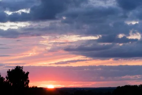 Sunset sky Stock Photos