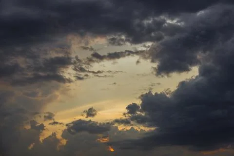 The sunset sky Stock Photos