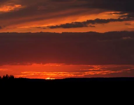 Sunset sky Foto stock