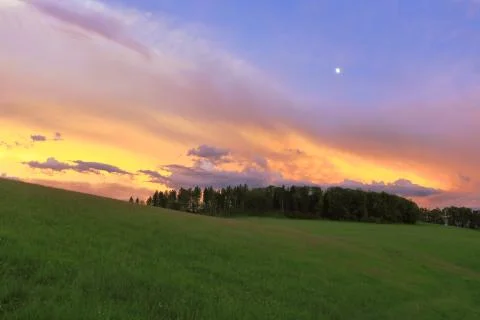 Sunset sky. Stock Photos