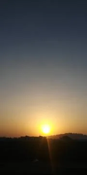 Sunset in the sky Stock Photos