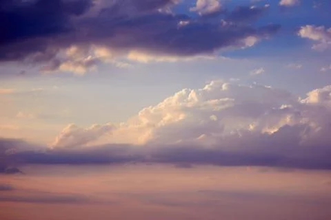 Sunset in the sky Foto stock