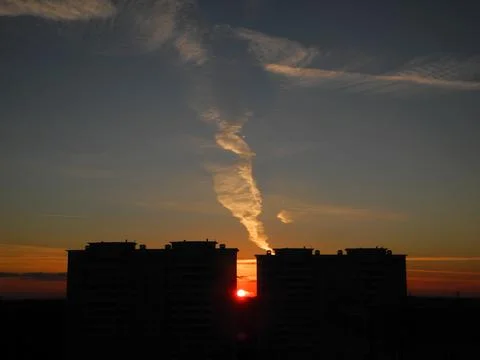 Sunset sky Stock Photos