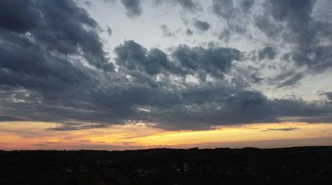 Sunset sky Foto stock