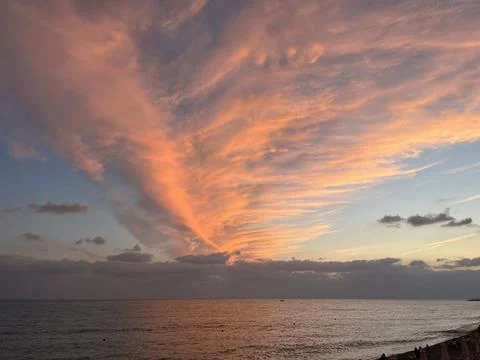 Sunset sky Foto stock