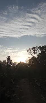 Sunset in the sky Stock-Fotos