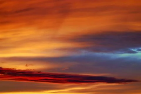 Sunset in the sky Foto stock