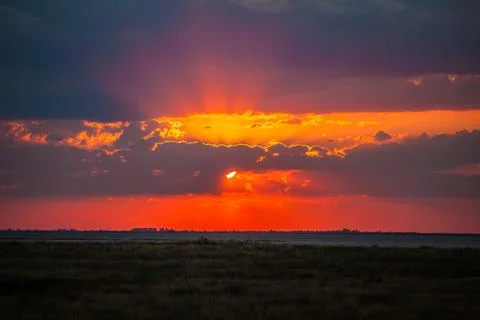 Sunset sky 스톡 사진