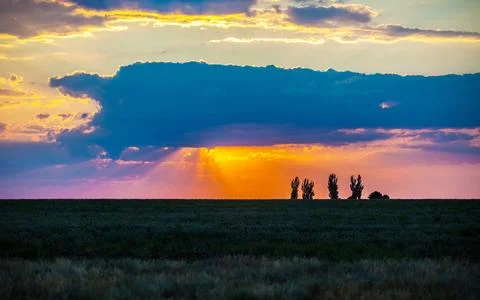 Sunset sky Stock-Fotos