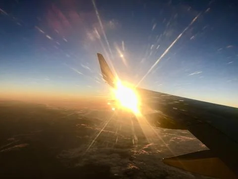 Sunset From the Sky Stock Photos