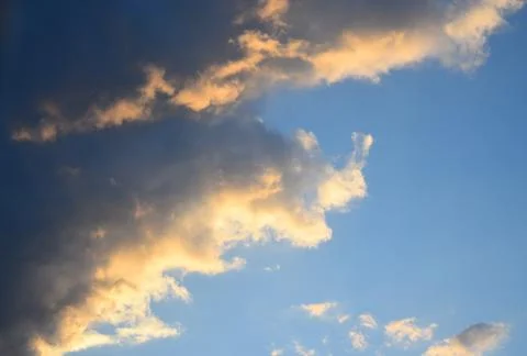 Sunset in the sky Stock Photos