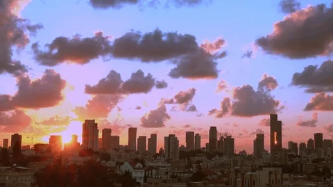 Sunset sky, red sky, sea 스톡 동영상 125468397