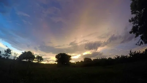 Sunset Sky Rural India 動画素材 107470224