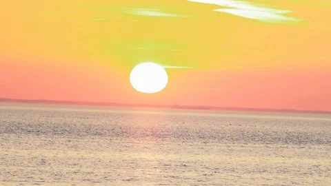 Sunset sky by the sea Stock Footage 103476264