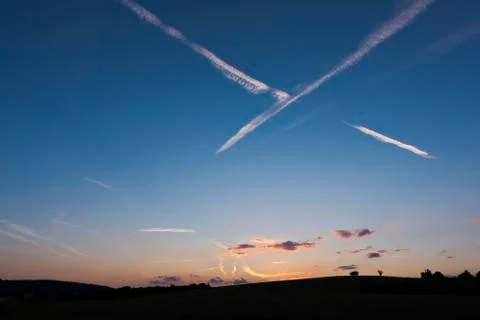 Sunset sky in summer Foto stock